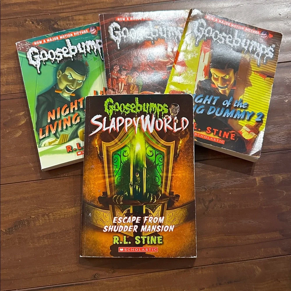 Goosebumps Slappy 5 Book Lot Night Living Dummy 1 2 3 SlappyWorld R.L. Stine